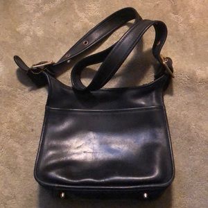 Vintage Coach Legacy Bag Black Leather